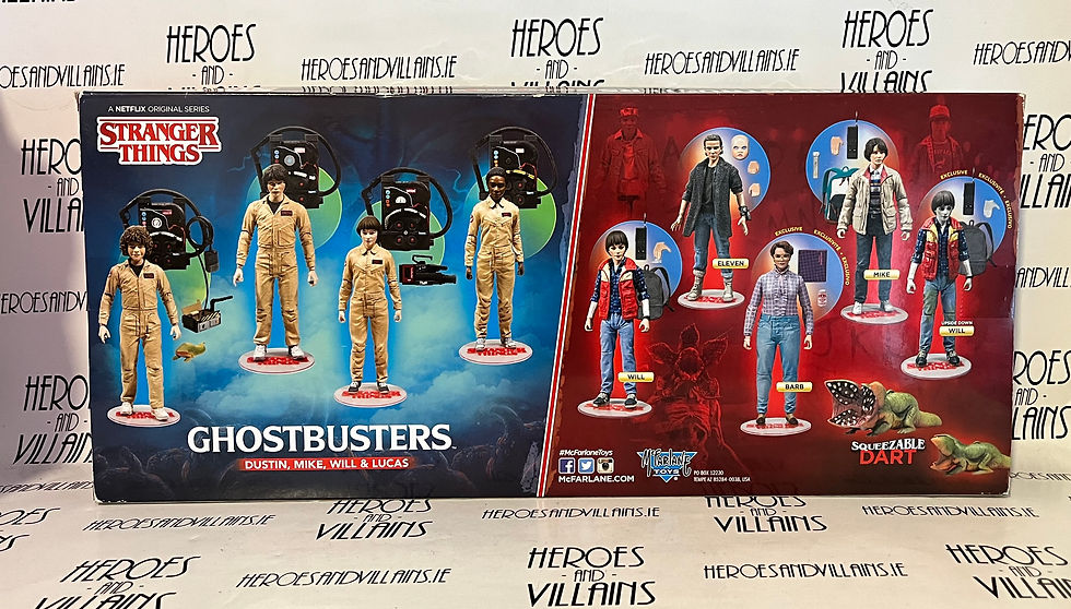 Miniature : STRANGER THINGS GHOSTBUSTERS DELUXE 4 FIGURE SET (MCFARLANE TOYS 2018)
