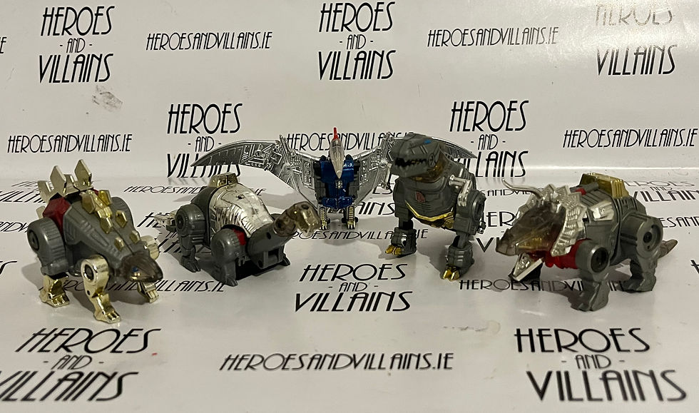 TRANSFORMING WST DINOROBOTS - NOT SET OF 5 DINOBOTS (JUSTITOYS 2007)