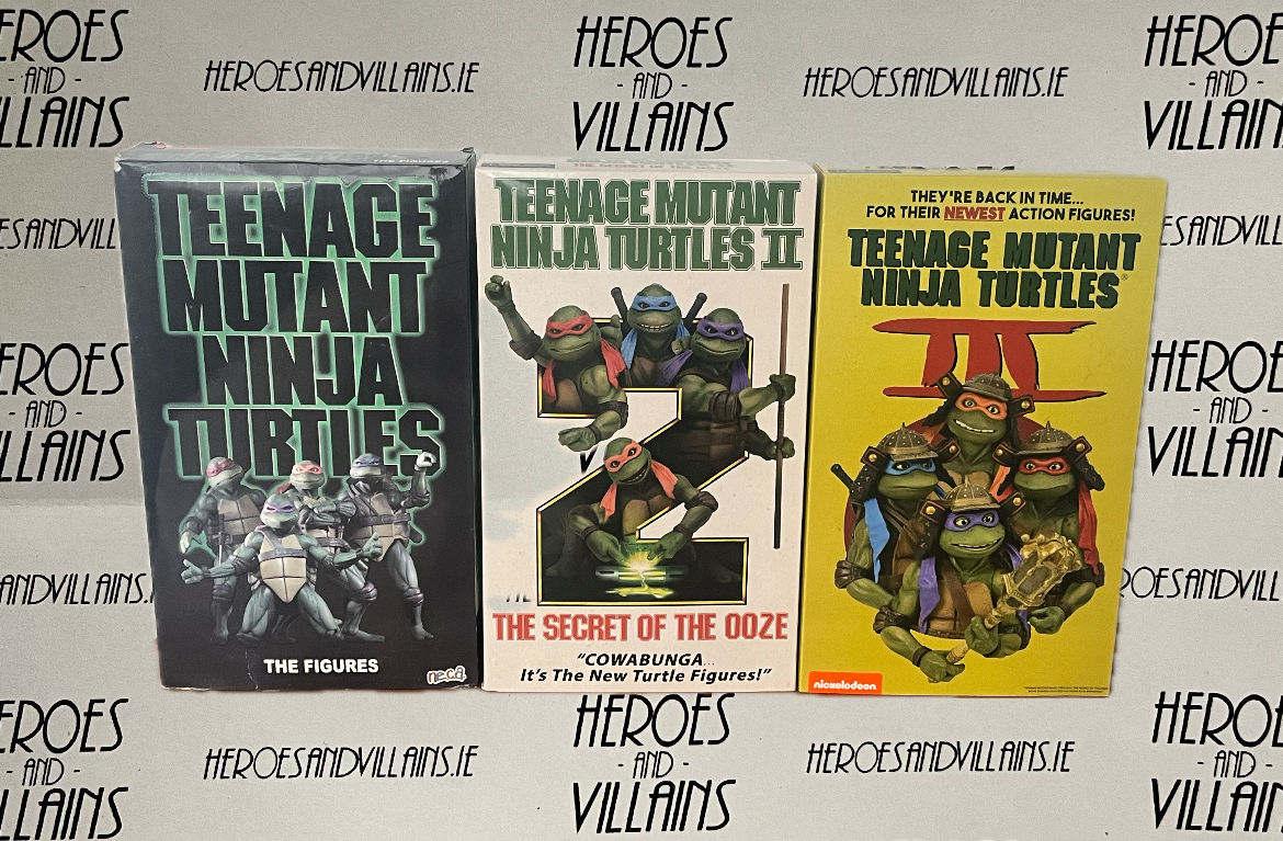 TEENAGE MUTANT NINJA TURTLES 1990 MOVIE TRILOGY EXCLUSIVE VHS BOXSETS COLLECTION