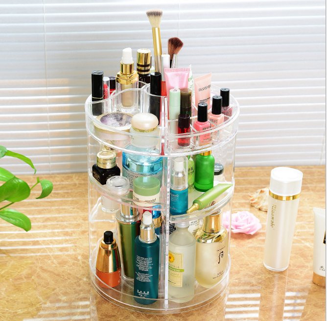Thumbnail: Acrylic Rotating Makeup Organizer Storage Rack