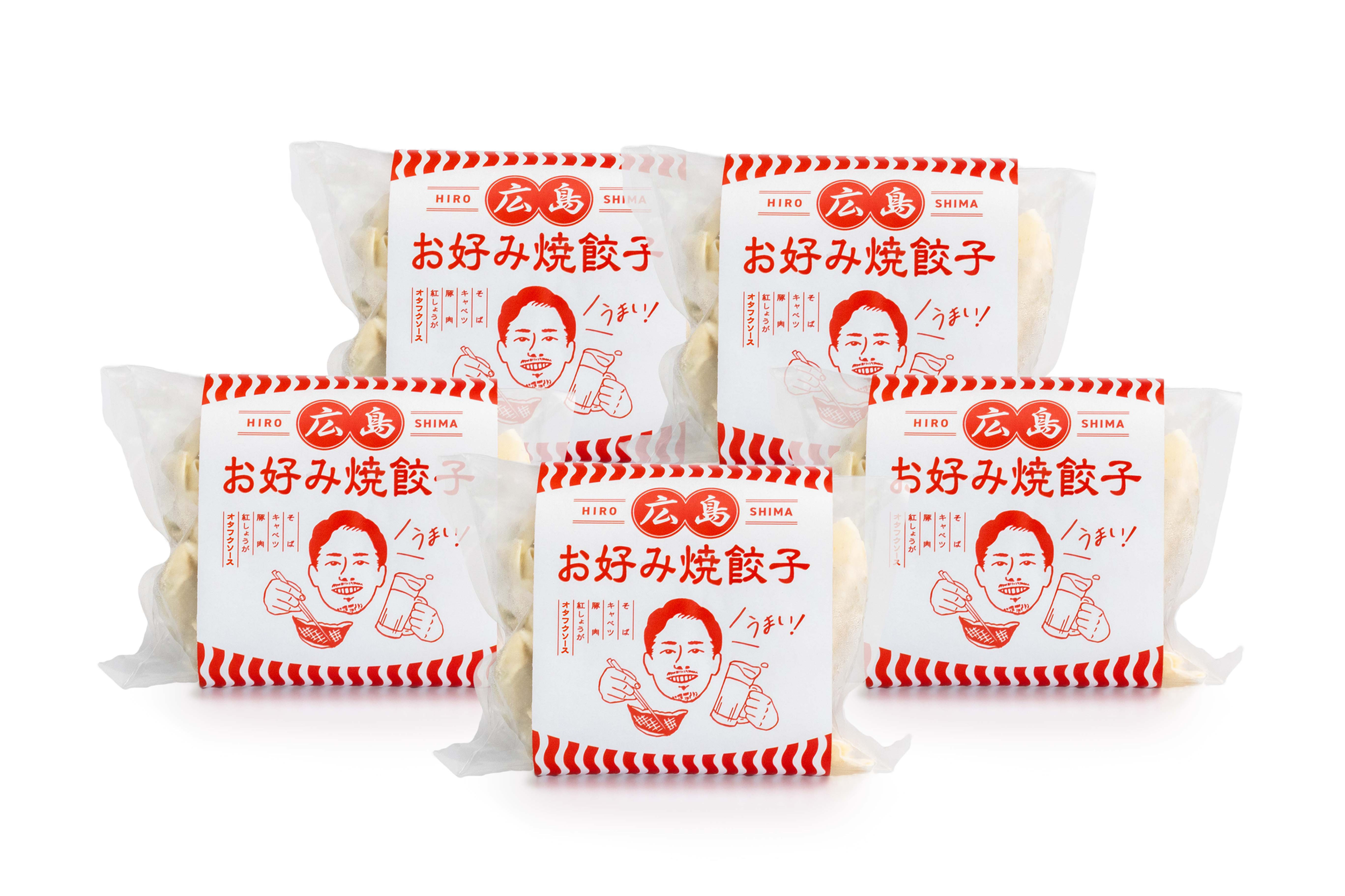5袋　広島お好み焼餃子 10個入り【冷凍】