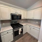 painted white kitchen cabinets for a home in the villages fl