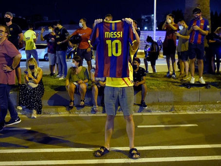 Barcelona fans descend on Camp Nou in Messi exit outrage