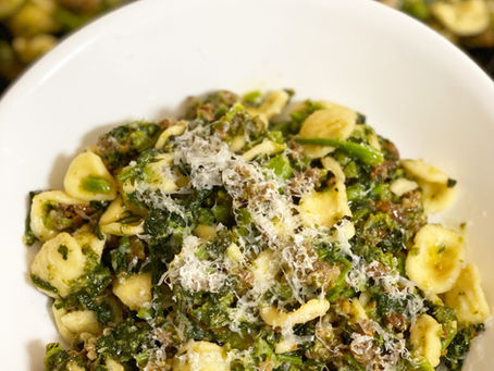 Orecchiette Pasta with Sausage and Rapini