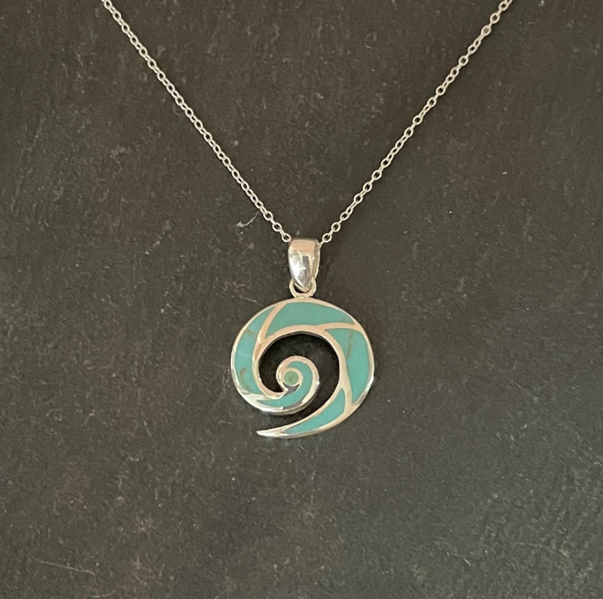 Turquoise Swirl Pendant