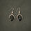 Thumbnail: Black Onyx and Silver Earrings