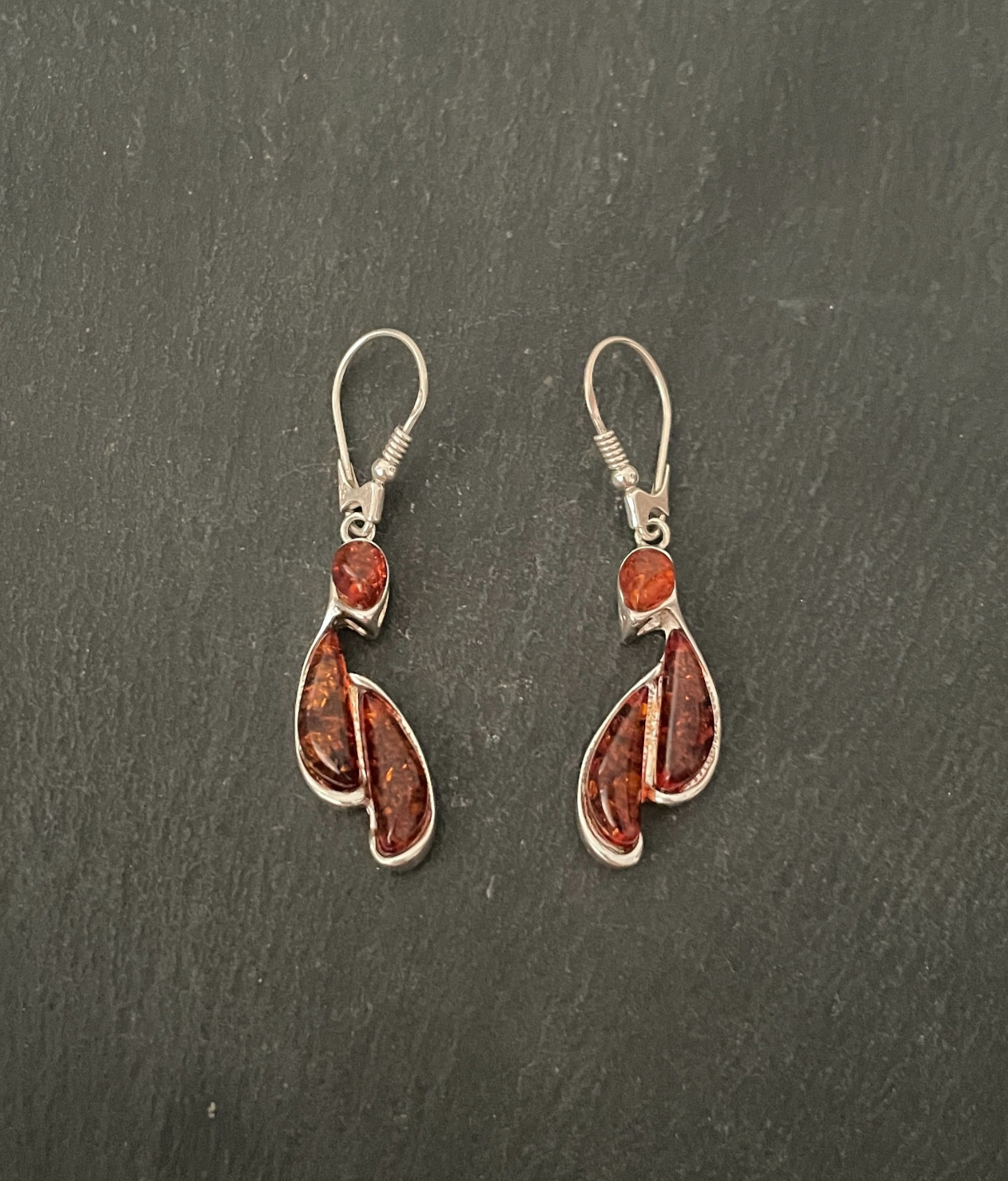 Amber Drop Earrings