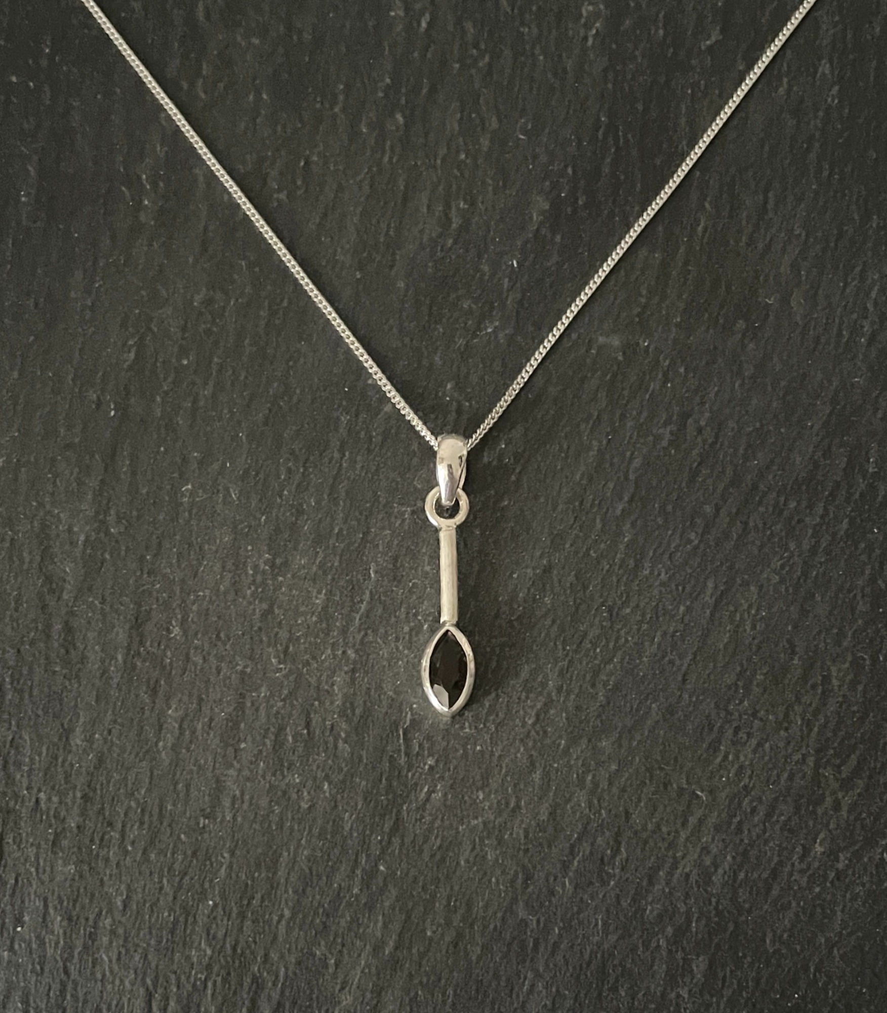 Smokey Quartz Teardrop Pendant