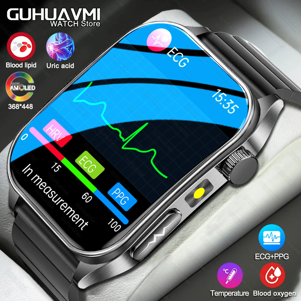 Smart Watch 650nm Dual probe laser health conditioning Blood oxygen Pressure Uri