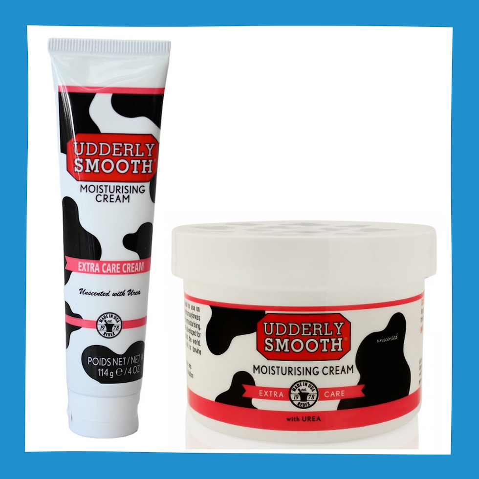 Udderly smooth extra care tube and tub side by side