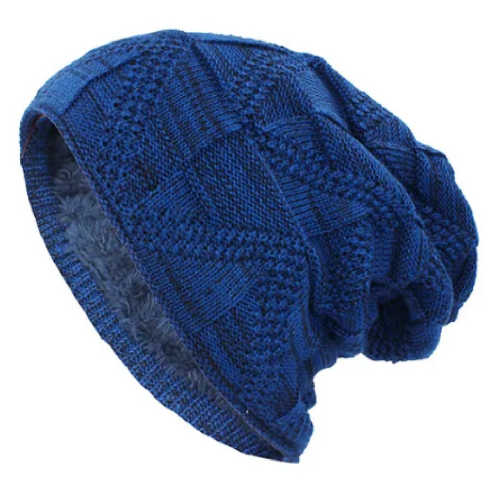 Thumbnail: Knitted Faux Fur Lined Casual Winter Hat