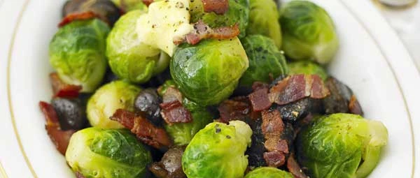 Brussel Sprouts bacon and chestnuts recipe for Christmas dinner if a loved one has cancer