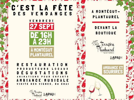 La fête des vendanges le 27 septembre par les Terroirs du Plantaurel
