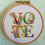 Thumbnail: Full View of VOTE - Craftivism Embroidery Kit