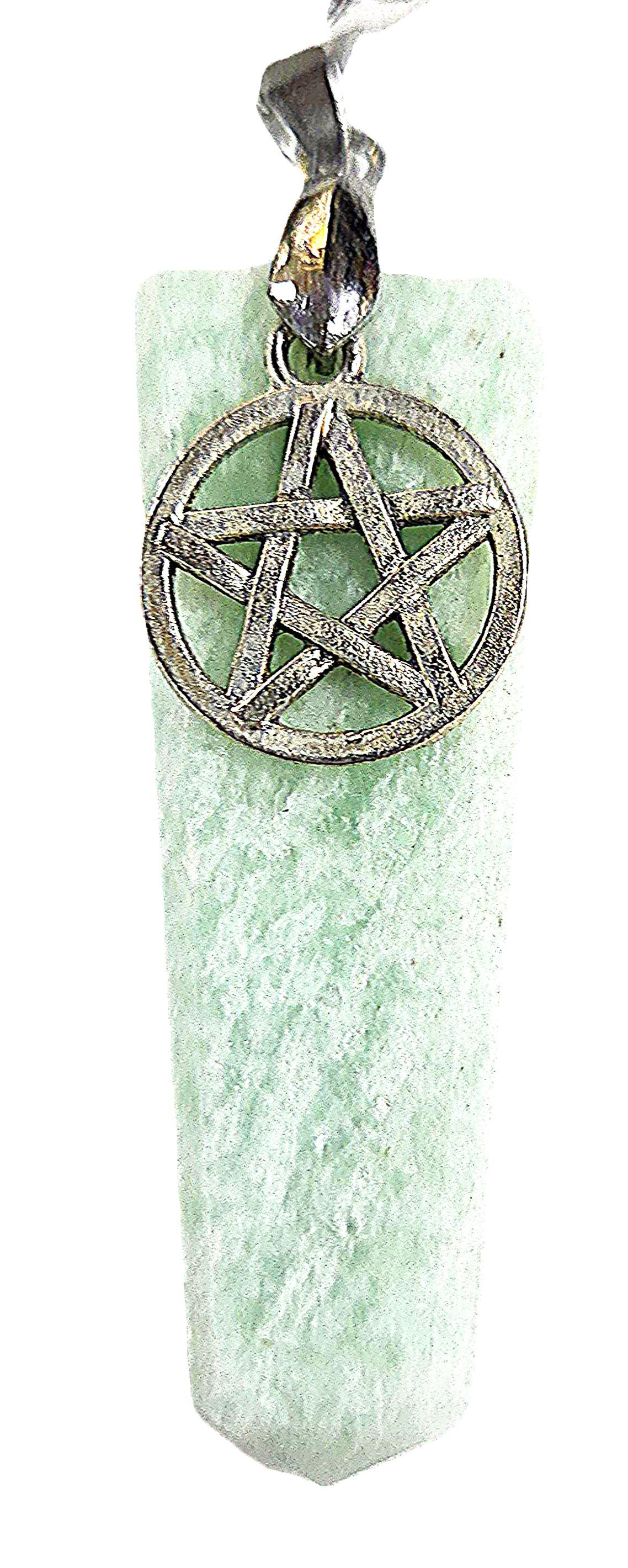 Silver Plated Pentacle & Stone Pendants