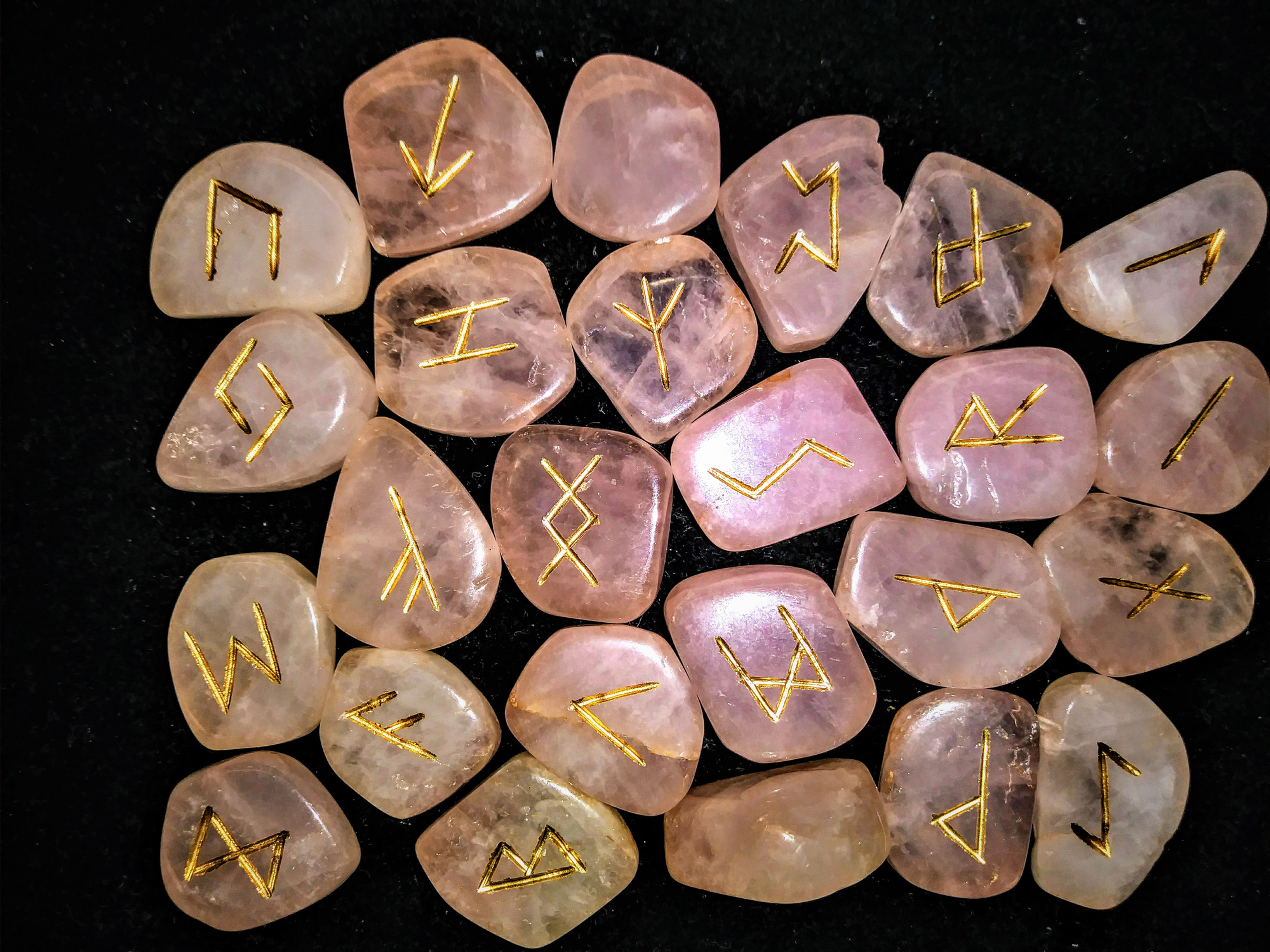 Rune Set-Rose Quartz