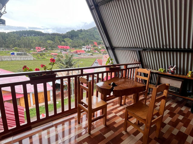 Hermosa y apacible vista desde la terraza del Hospedaje Balcoxa