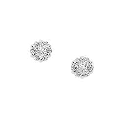 Gold- und Diamantohrringe aus der Rose-Kollektion von Comete SCHMUCK