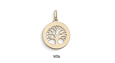 Colgante para mujer Árbol de la Vida en oro amarillo de Comete Gioielli