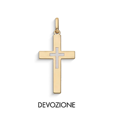 Anhänger Damen Kreuz aus Gelbgold von Comete Schmuck