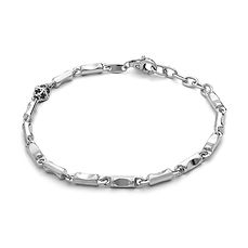 Zilveren armband met zwarte zirkonia's uit de Royal Comete Sieraden collectie.