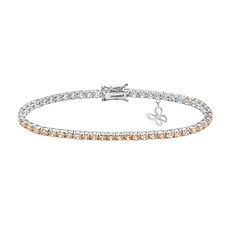 Tennis in Zilver en degradé kristallen van de Collectie Tennis Dames Comete Sieraden