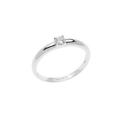 Solitario Fede in Oro e Diamante della Collezione Pegni d'Amore Comete Gioielli