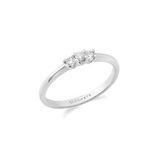 Anello Oro bianco 750‰ e Diamanti Collezione Pegni d'Amore Comete Gioielli