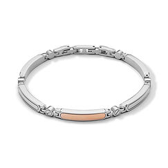 Bracelet in Steel, rose gold PVD from the Elegant Collection Comete Jewelry