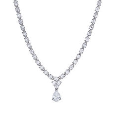 Girocollo in Argento 925‰ e Zirconi bianchi Collezione Glamour Comete Gioielli