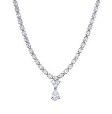 925‰ hõbedast kaelakee valgete tsirkoonidega Glamour Collection Comete Sieraden
