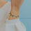 Miniatura: Indosso Bracciale Argento 925‰ con Acquamarina, pietre blu e Perle acquadolce