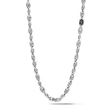 Zilveren ketting met zwarte keramische elementen uit de Royal Comete sieraden collectie