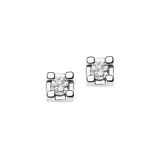 Slim Light Point Earrings in Gold and Diamonds from the Storia di Luce Collection Diamonds Comete Jewelry