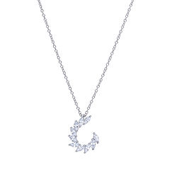 925‰ Collar de plata con circonitas blancas Colección Glamour Comete Joyas