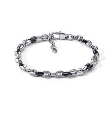 Kahevärviline terasketi käevõru Sieraden Chain kollektsioonist