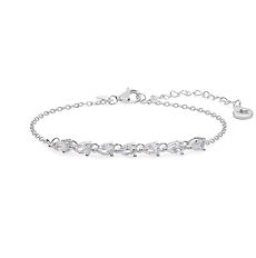 Bracciale in Argento gocce di Zirconi bianchi della Collezione Glamour Comete Gioielli