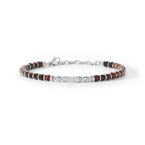 Bracciale Moda Con Pietre Occhio Di Tigre Blu E Gialle - Misure Diverse Disponibili