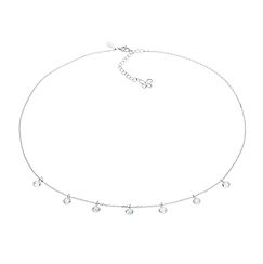 Girocollo in Argento e cristalli briolette bianchi della Collezione Glamour Comete Gioielli