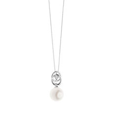 Girocollo Perla in Goud en Diamant van de Collectie Perle d'Amore Comete Sieraden