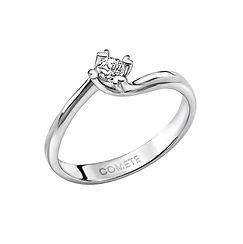 Solitario Cuori in Oro e Diamante della Collezione Pegni d'Amore Comete Gioielli