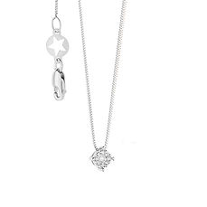 Gold and Diamond Necklace from the Rose Collection of Comete Jewelry