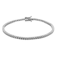 Tennis in Argento con Zirconi Bianchi Collezione Tennis Uomo Comete Gioielli
