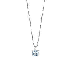 Collana Oro 750‰ Diamanti e Acquamarina taglio antico Collezione Fantasia di Acquamarina Comete Gioielli