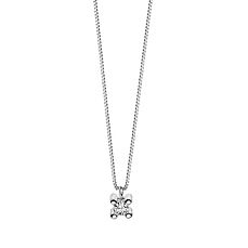 Necklace Point of Light four Prongs Gold and Diamonds Collection Stories of Light Diamonds Comete Jewelry