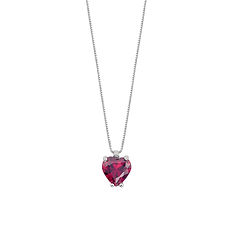 Collana in Oro e Rubino Cuore Small collezione Storie di Luce Comete Gioielli