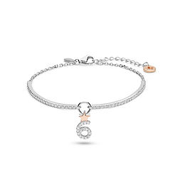 Hõbedast käevõru number 6 Stella Comete Sieraden-kollektsioonist