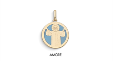 Colgante de mujer en Oro amarillo con icono de Jesús de Comete Gioielli