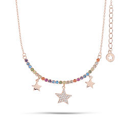 Collar Tennis Estrella de Plata de la Colección Talismán Comete Joyas