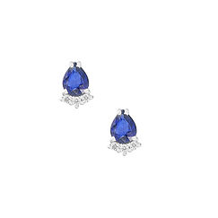 Kõrvarõngad 750‰ kuld, teemandid ja safiirid drop Colour Fantasy Collection Comete Sieraden